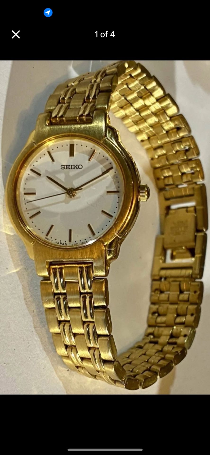 🐣🐣Luxury Vintage Classical Gold Plated SEIKO Ladies Watch White Face 90s🐣🐣