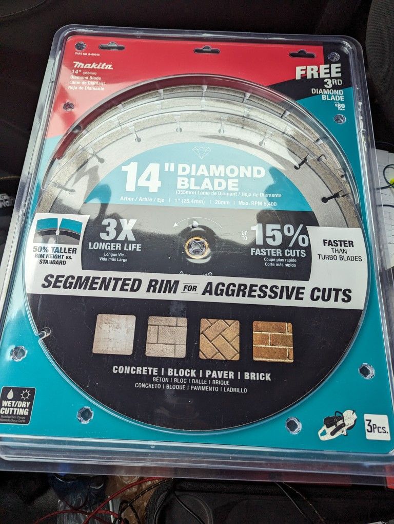 Makita 14-in Masonry Saw Blade