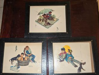 Reprints from the '90s of Norman Rockwell paintings