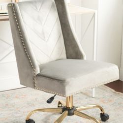 New Taupe Velvet Chair 