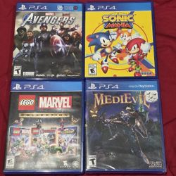 Ps4 Playstation 4 Lego Marvel - Medievil - Avengers - Sonic Mania