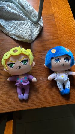 Plushie of giorno and buccirati