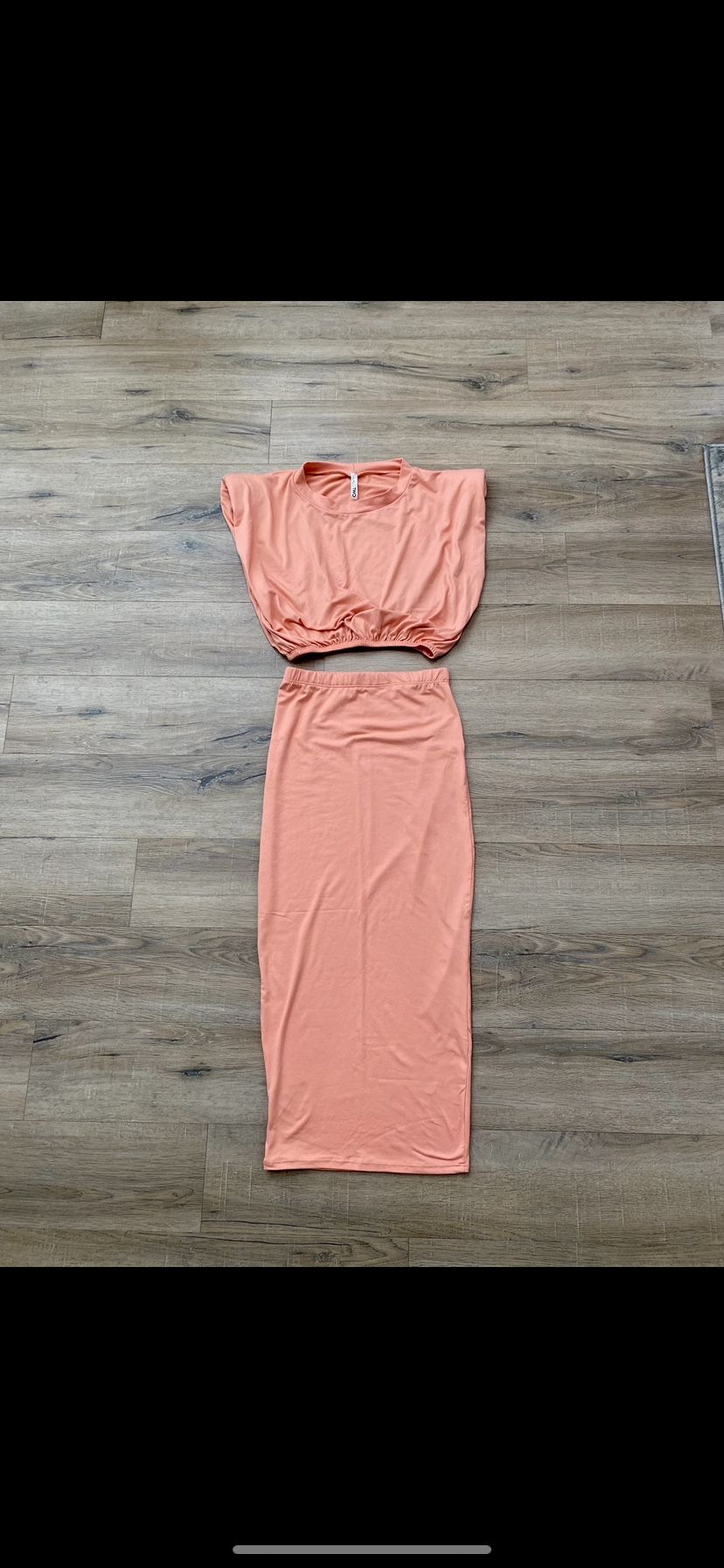 Women’s 2-piece Crop Skirt Set, Size Small