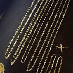 Stainless steel gold plated jewelry 