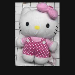 13 Inch Hello Kitty Plushie W/ Pouch