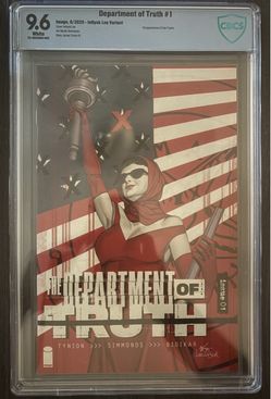 DEPARTMENT OF TRUTH #1 Cover D Inhyuk Lee Variant 1:25 ratio, CBCS 9.6 Tynion!