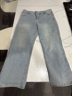 Pink bow jeans