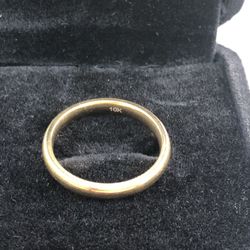 Tesori & Co 10k Yellow Gold light comfort Fit 3mm Wedding Band
