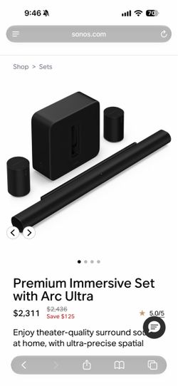 Sonos Premium Immersive Set with Arc Ultra
