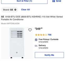 GE Portable Air Conditioner