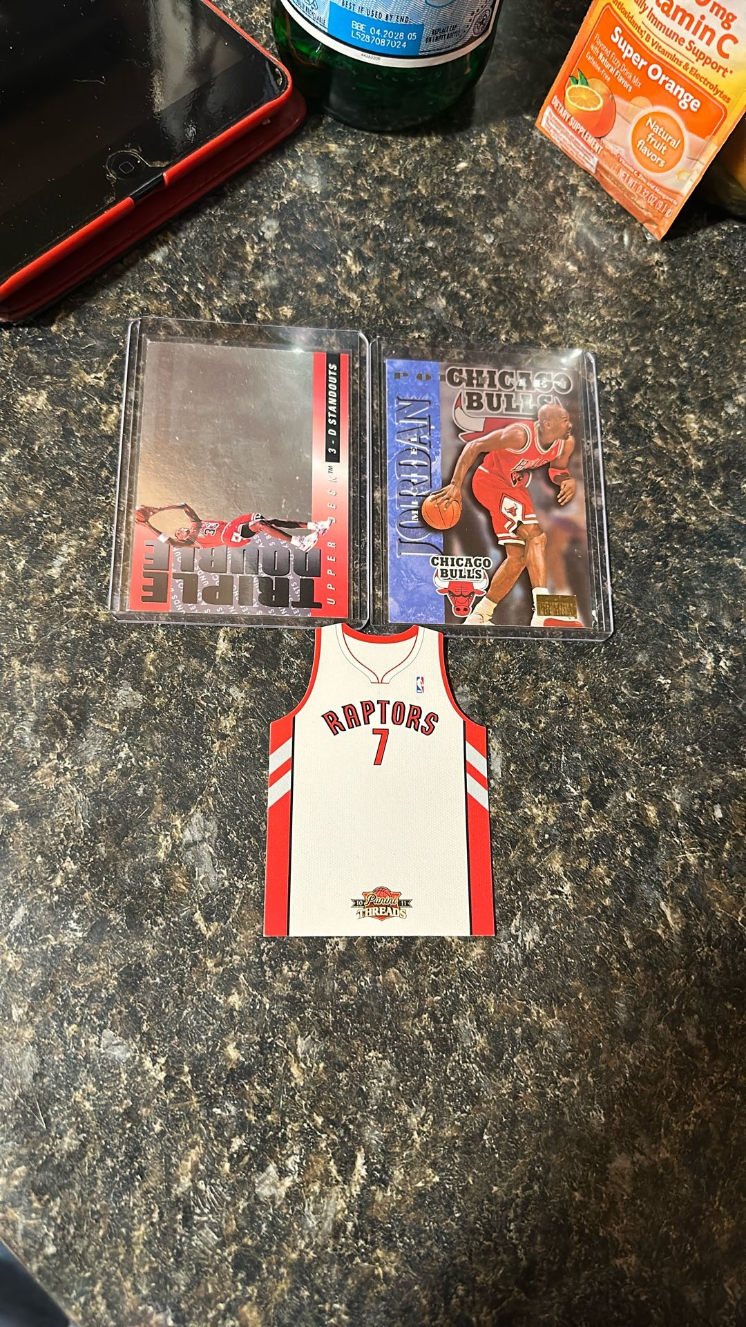 Michael Jordan Cards And Raptors #7jersy