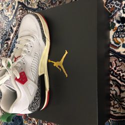 Jordan Spizike Low White And Red