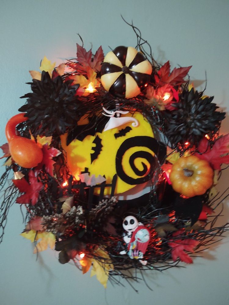 Nightmare before christmas wreath