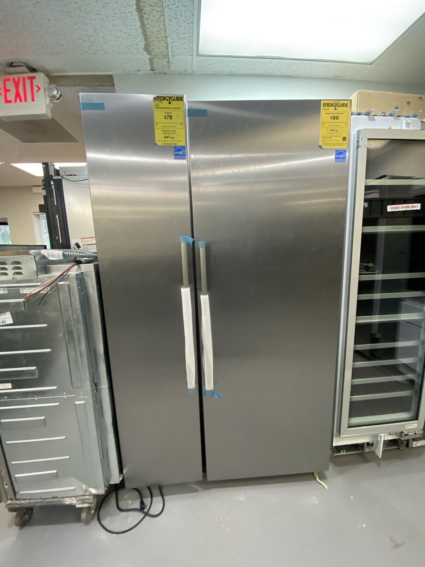 Liebherr Column Refrigerator 48”Inch Side By Side Panel Ready