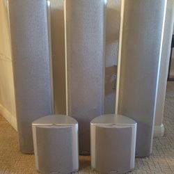 Energy Take 5 Tower Speakers - 3x 200W & 2x 125W - No Center Channel