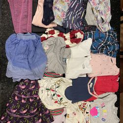 Girls Clothing Lot Size Small 6/7 Long Sleeve Tops & Pants Fall Winter Clothes 