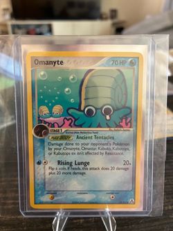 Omanyte Pokemon Card 60/92 EX Legend Maker