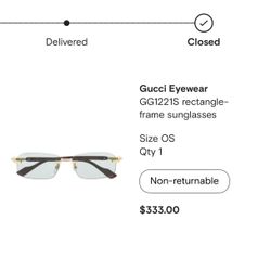 Gucci Rimless sunglasses