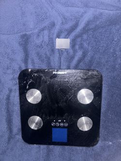 black digital body fat scale GoWiseUSA battery operated