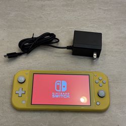 Yellow Nintendo Switch Lite With Charger $119