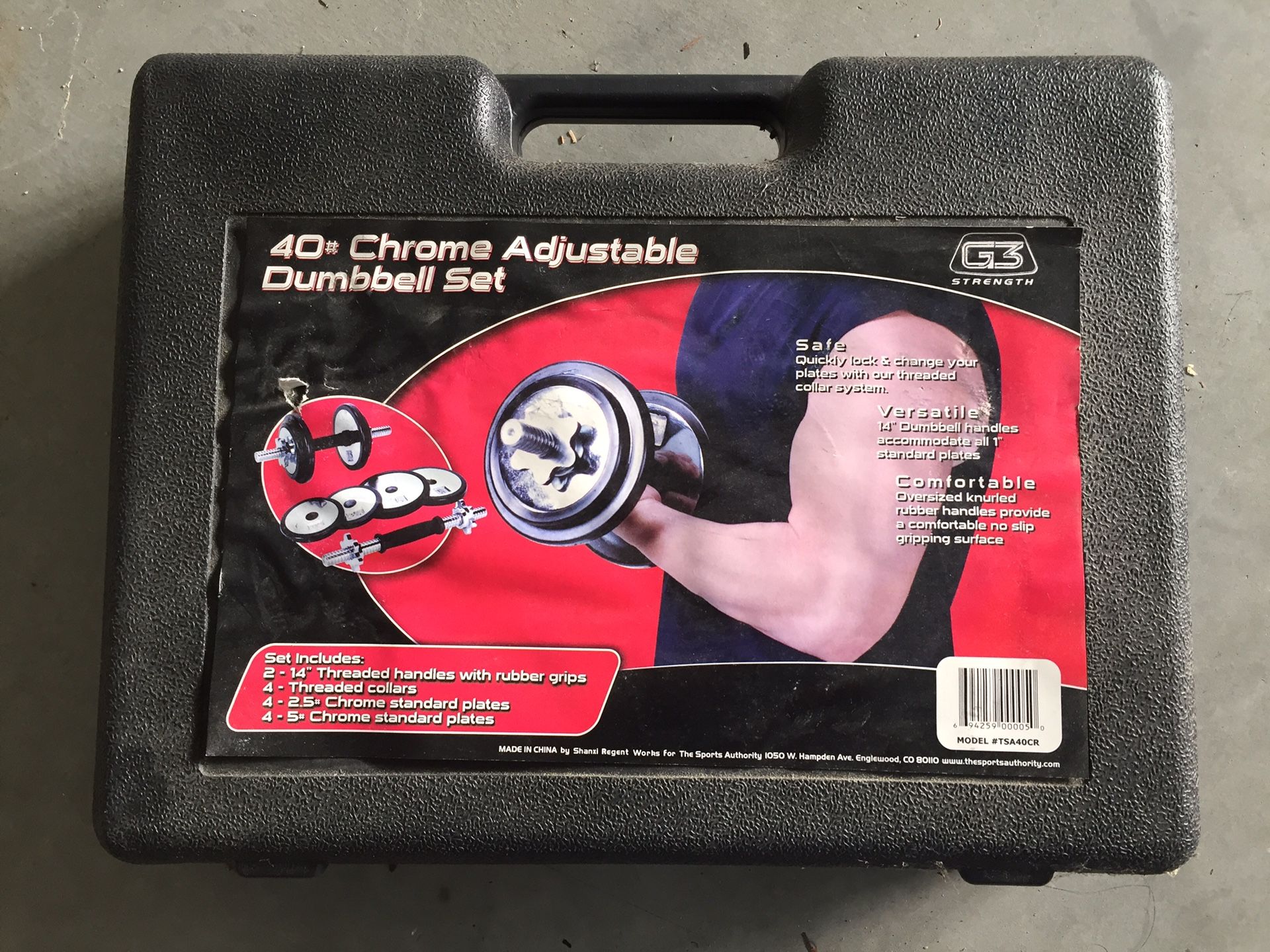 $25- G3 Strength 40# Dumbell Set