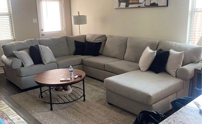 Large U shaped modular sofa