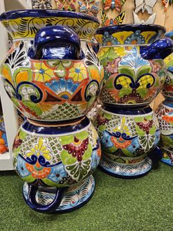 XL Talavera Pots $95 Each. "Talavera &Clay Pottery Store "4470-5 Linconl Ave Cypress Ca.90630 
