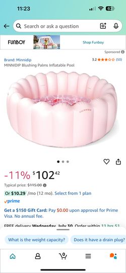 *NEW* Minnidip Adult Inflatable Pool 