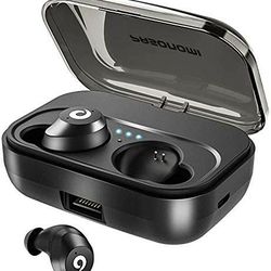 PASONOMI Bluetooth Earbuds Wireless Headphones Bluetooth Headset Wireless Earphones IPX7 Waterproof Bluetooth 5.0 Stereo Hi-Fi Sound with 2200mA Charg