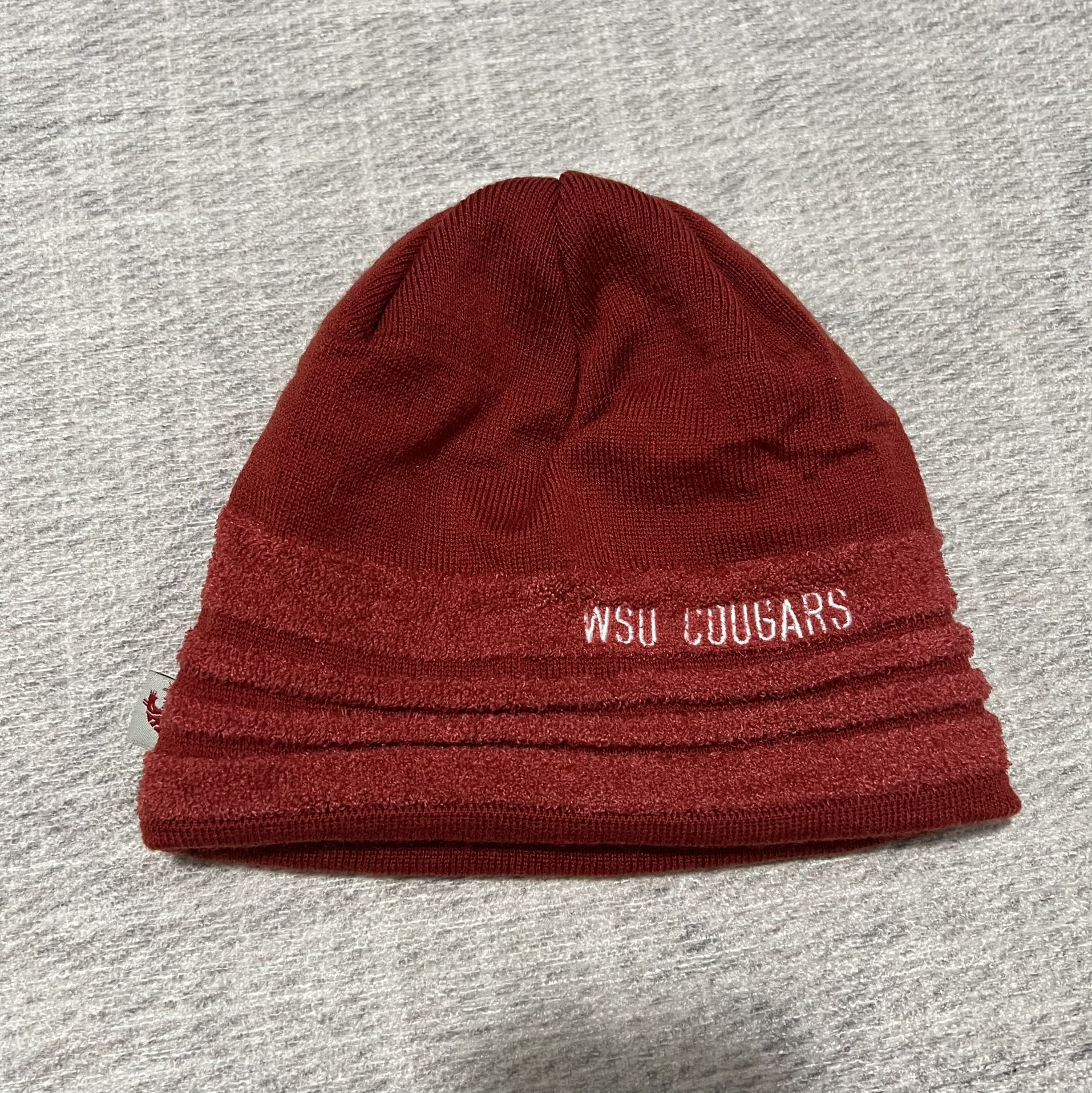 Adidas NCAA WSU Washington State Cougars Burgundy Red Winter Beanie Hat