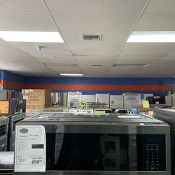 BLACK STAINLESS STEEL SAMSUNG MICROWAVE 