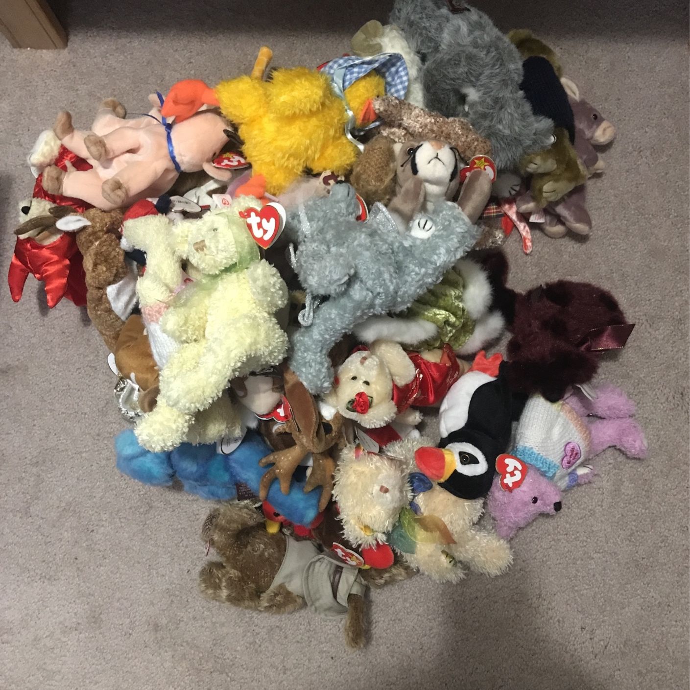 Ty Beanie Babies Lot Of 45 1993-2004