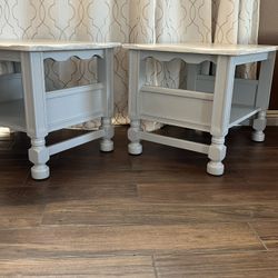 Farm House Shabby Chic End Tables