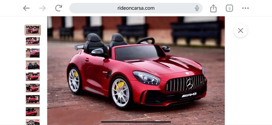 Mercedes-Benz AMG Ride On Toddler Car Big 2 Seat GT R - Red