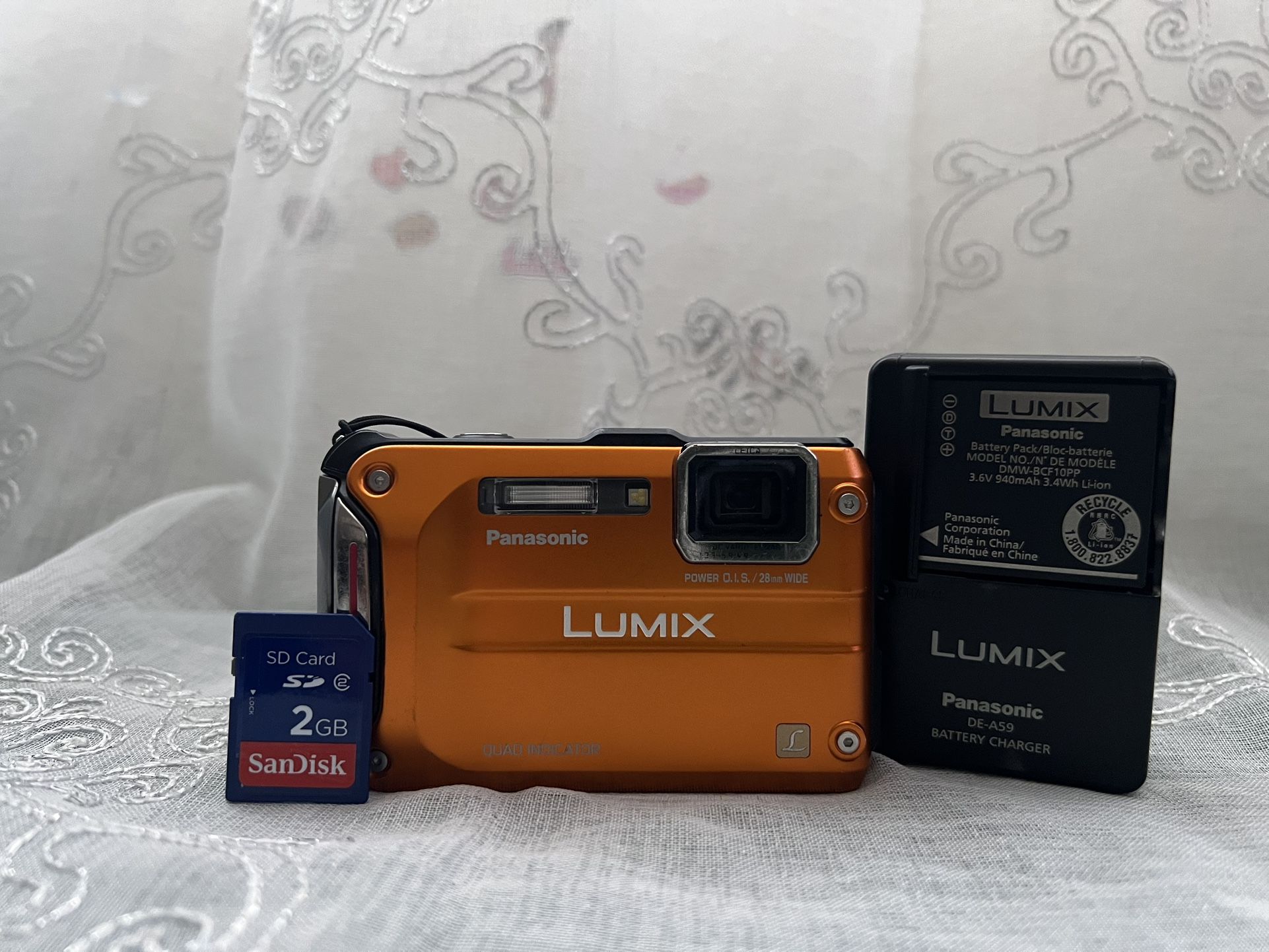 Panasonic Lumix DMC-TS4 12.1MP Digital Camera - Orange