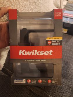 KWIKSET SMARTKEY KEYED DOOR LOCK (BLACK MATTE COLO)