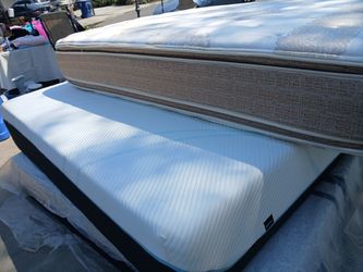 Queen Double Sided  Pillow Top  Mattress Only Great Condition  And Eastern King Gel Memory Foam 12inch Thick Brand New 