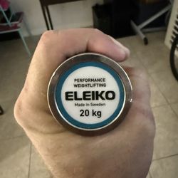 Eleiko Mens 20kg Performance Weightlifting bar