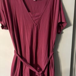 Betabrand Dusky Pink Tunic With Pockets, XL