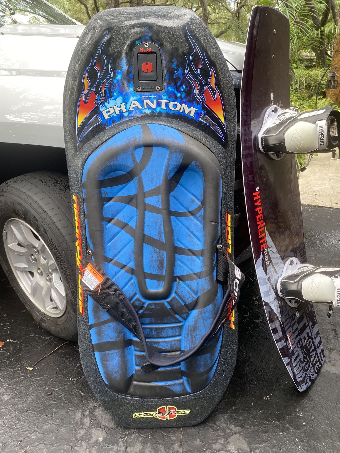 135 Hyperlite State 6M and Phantom Hydro slide water sport boards