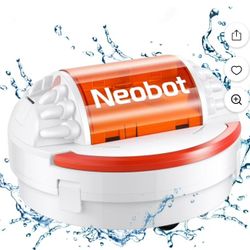 Neobot Cordless Pool Vacuum Cleaner, Robotic Pool Cleaner Dual Motors Strong Suction, 130 Mins Runtime, Auto-Dock, Rechargeable Pool Cleaner Robot 