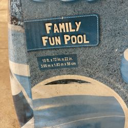 H2 G0 , Family Fun Pool 10 Ft. T.$60 