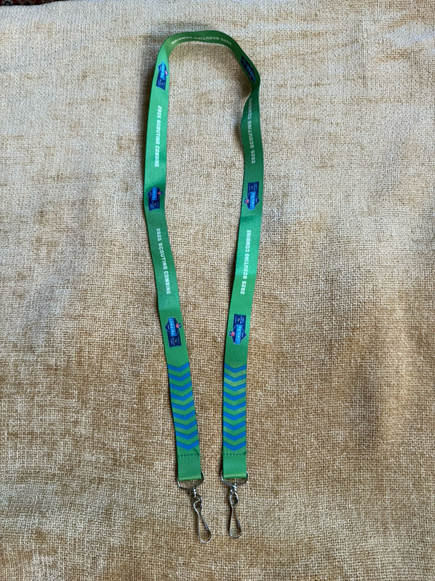 Green 2025 Scouting Combine NFL Lanyard