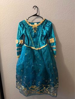 DISNEY STORE MERIDA COSTUME DRESS MERIDA DRESS BRAVE COSTUME