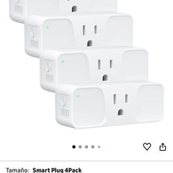 Smart Plug, 4 Pack Milfra 2.4GHz WiFi Smart Plug Smart Home Wi-Fi Outlet Compatible with Alexa Google Assistant