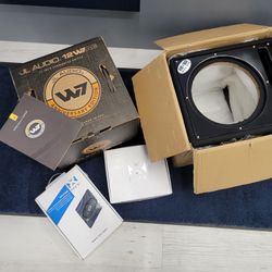 JL Audio 12 W7AE-3 ! New In Box With 1700w Amp & Wiring Complete Kit! 