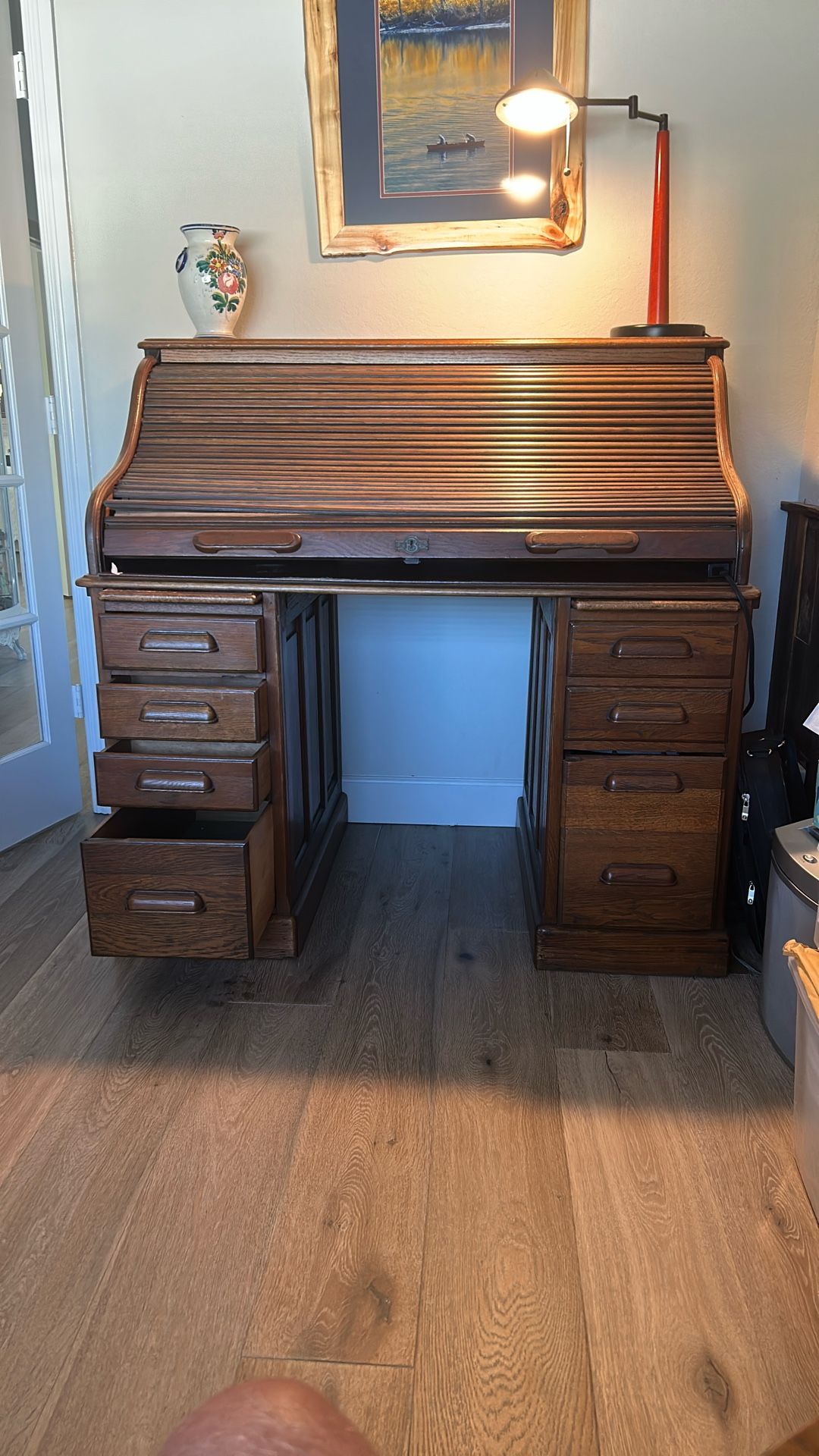 Antique Roll Top Desk