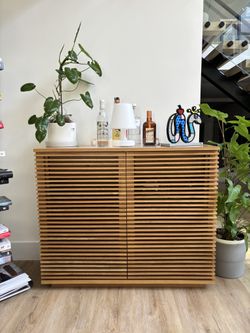 Bar Line Console Walnut Color - Excellent Condition