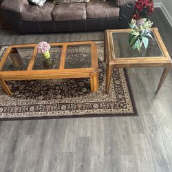 Coffee Table With Side Table 