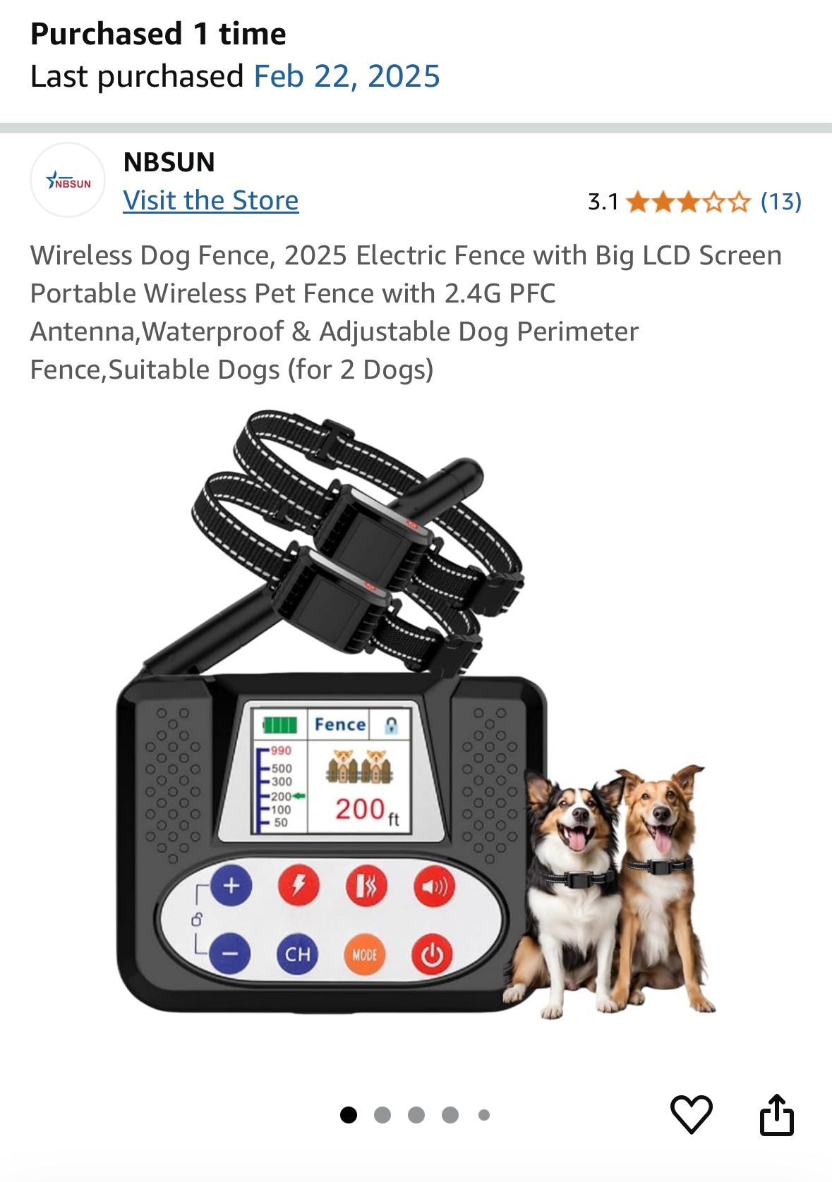 Training Collar System Wireless Dog Fence System With LCD Screen - 990ft Range Waterproof Training Collar Invisible Fence For Dogs